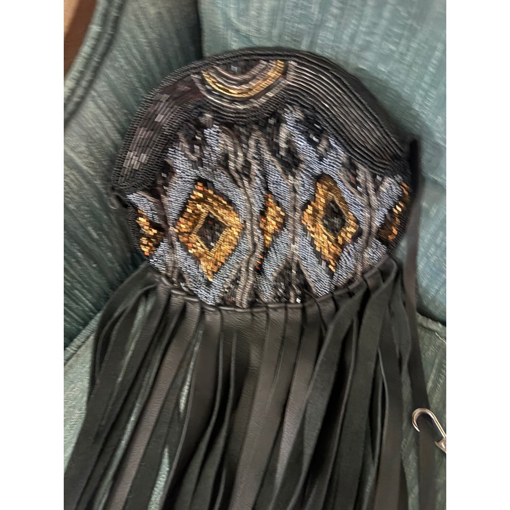 MAME Bespoke Art Deco Beaded Fringe Crossbody | Reworked Vintage Evening Bag